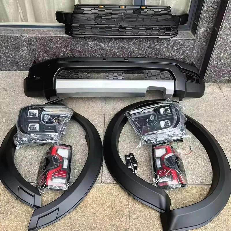 

Off-Road Front Car Bumpers Without Light ABS Black Body Kits for Ranger 2023 2022 Wildtrak XLT XLS XL Sport T9 to Raptor 2022