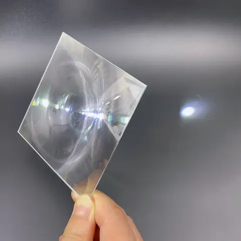 Square Fresnel Lens 30x30 40x40 50x50 100x100 MM PMMA Threaded DIY Projector Solar Condenser Condensing Lenses Magnifier