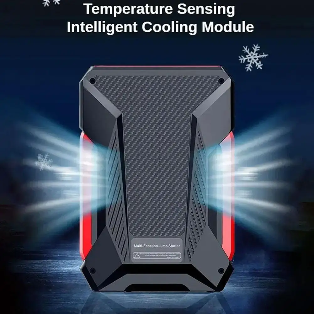 

28000mAh Car Jump Starter Air Pump Multi-Function4In1 Car Tyre Compressor Air Bank Auto Starting Starter Power Inflator Bat R7C9