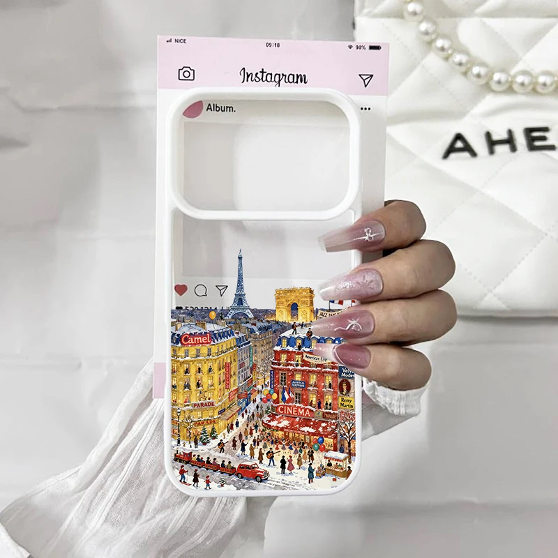 آيفون 17 برو شجرة عيد الميلاد نمط طباعة الحال بالنسبة آيفون 17 16 15 14 13 12 11 برو ماكس مشهد الثلوج للصدمات كوكه