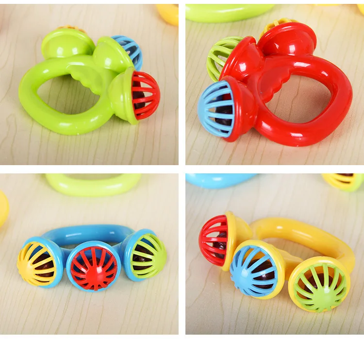 Baby Rattles 0 12 Months Baby Educational Toys Shaker Grab Spin Set Sensory Educational Newborn Gift for Infant Boys Girls