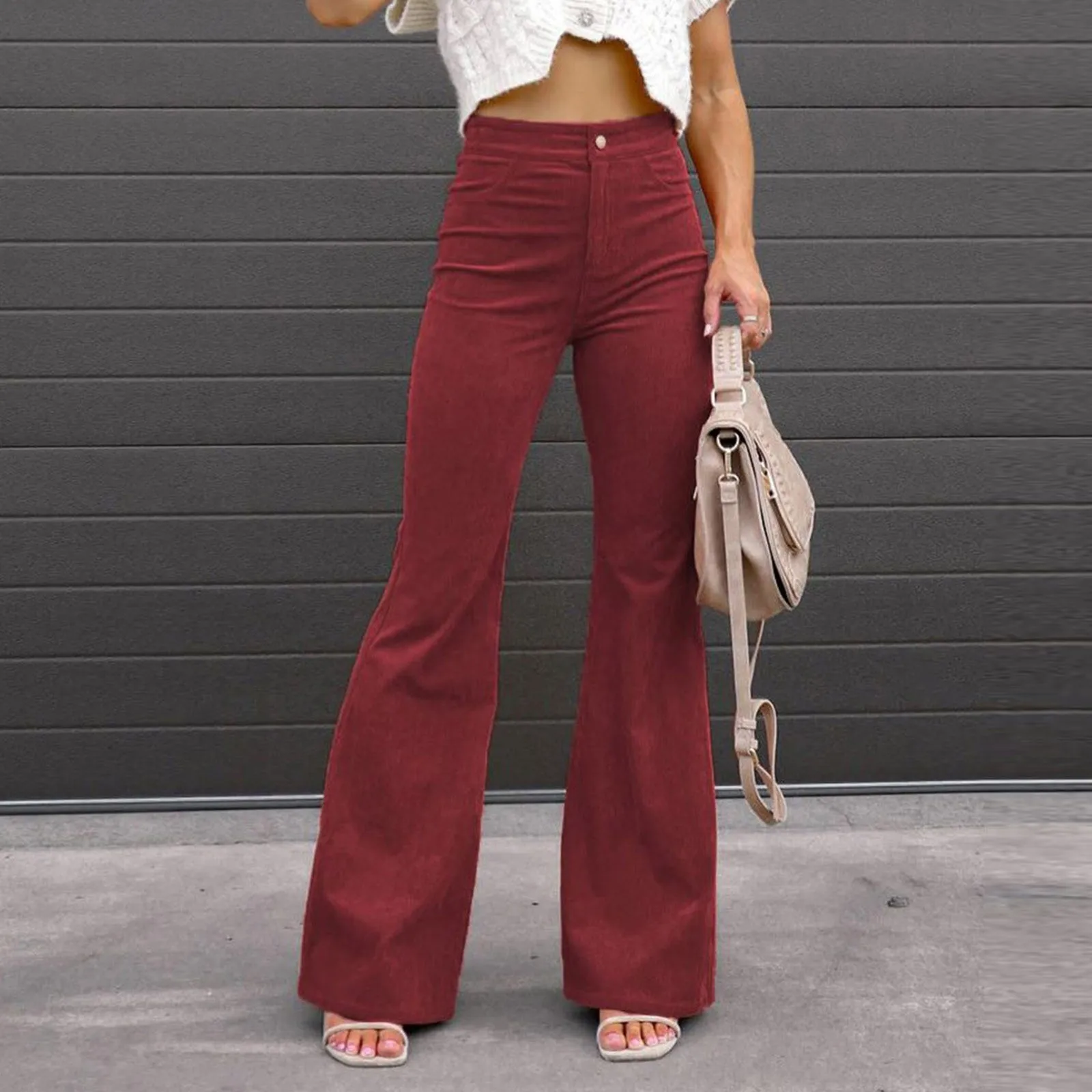 

Classic Wide Leg Trousers Spring Autumn High Waist Slim Straight Trousers 2024 Casual Streetwear Women's Straight Leg Trousers