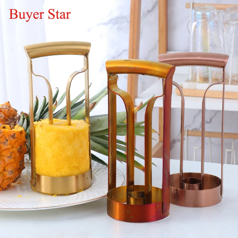 New Manual Stainless Steel Pineapple Slicer Cutter set kitchen utensils Ananas Peeler Knife Vegetable Fruit metal Serving tools