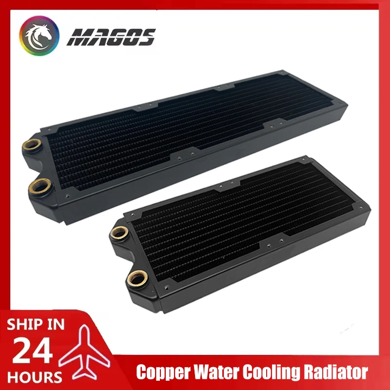 240 360 Miedziany komputerowy radiator chłodzący wodę, 30 mm Think Wymiennik ciepła wydechowego Wsparcie rozpraszania 12 cm Wentylator obudowy