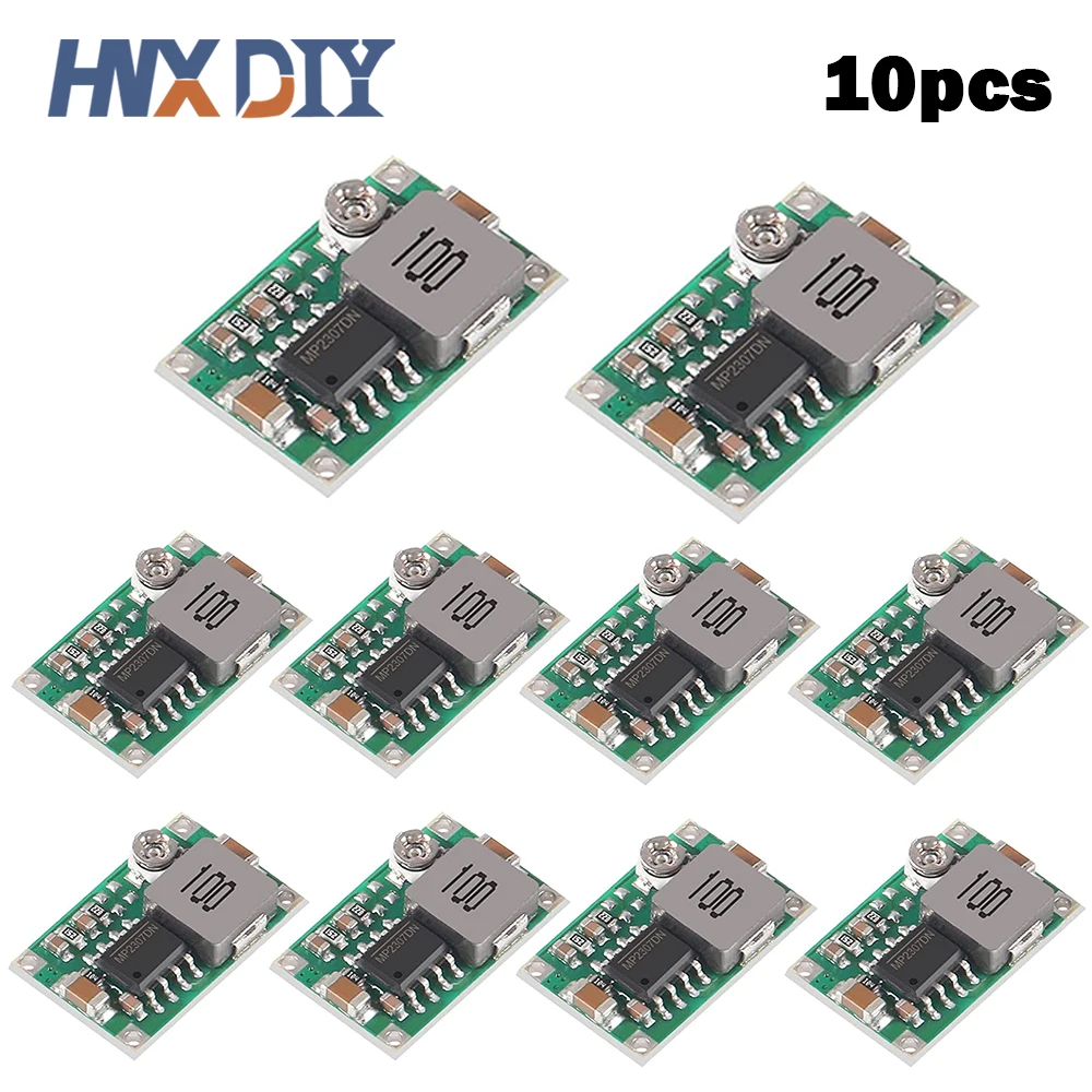 

10pcs Mini360 RC Airplane Module Mini 360 DC Buck Converter Step Down Module 4.75V-23V to 1V-17V LM2596 2A Step-Down Board