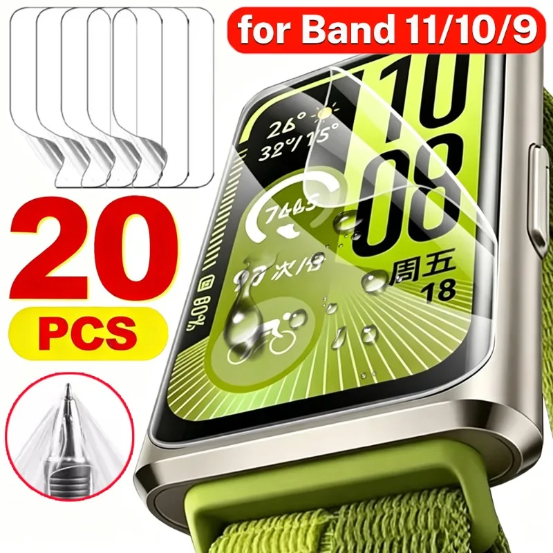 

5-20Pcs Soft TPU Hydrogel Film for Huawei Band 11/10/9 Watch Screen Protector for Huawei Band 11Pro Anti-scratch Protective Film