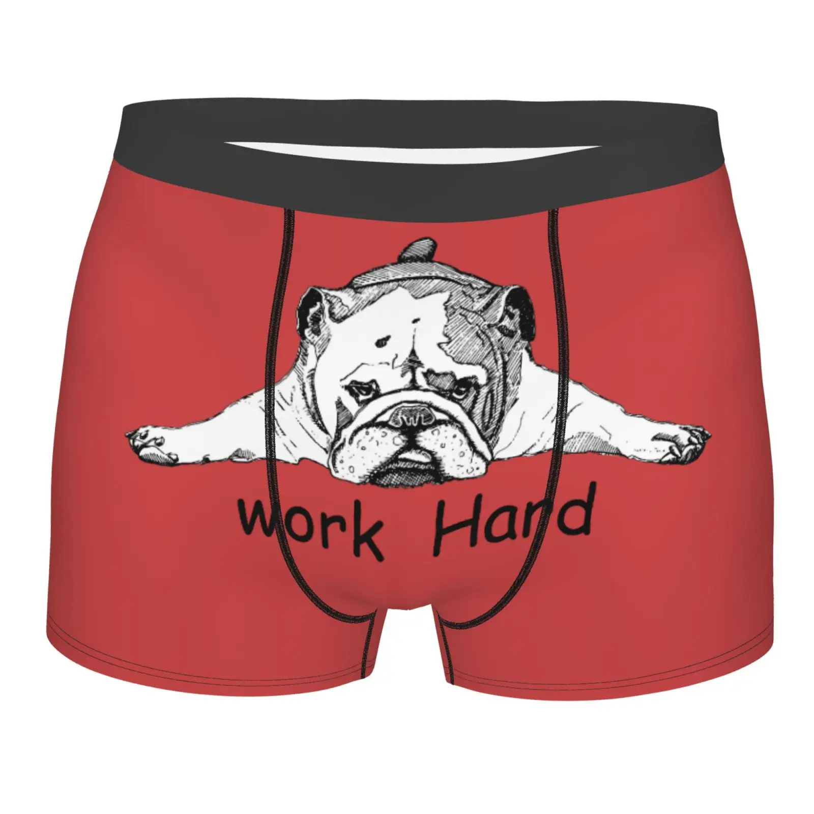 

Мужское нижнее белье с забавным принтом французского бульдога, боксеры, дышащие мужские боксеры, мужские трусы, мужские трусы-боксеры, плавки