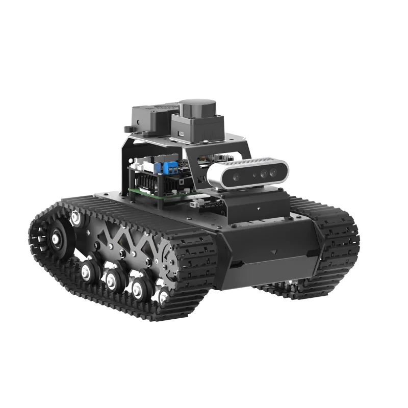 RC Tank with LiDAR SLAM Autonomous Driving Coding Robot ROS2 Video Car For Raspberry Pi 5 Programmable Robot Support AI ChatGPT