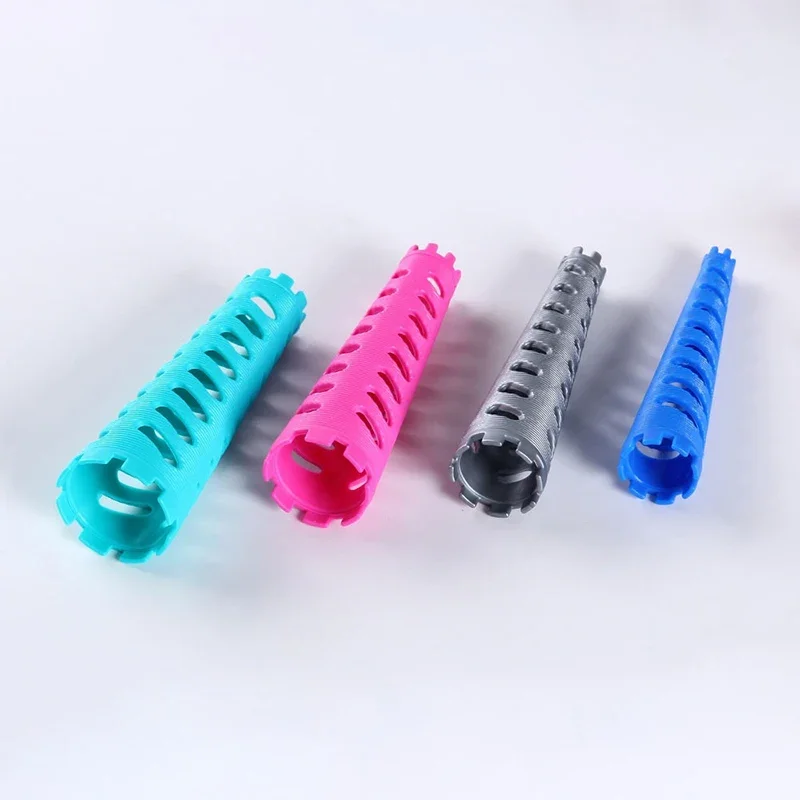 12 pezzi/set bigodini per capelli a forma di cono barre di arricciatura extra spesse aste flessibili per permanente fredda ondulazione dei capelli senza calore