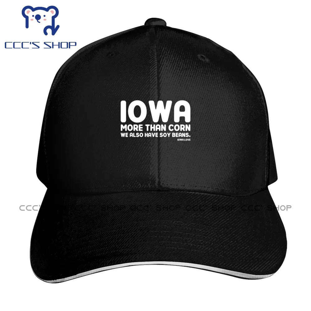 IOWA More Than Corn We Also Have Soy Bean  Baseball cap Snapback Caps Knitted Hat