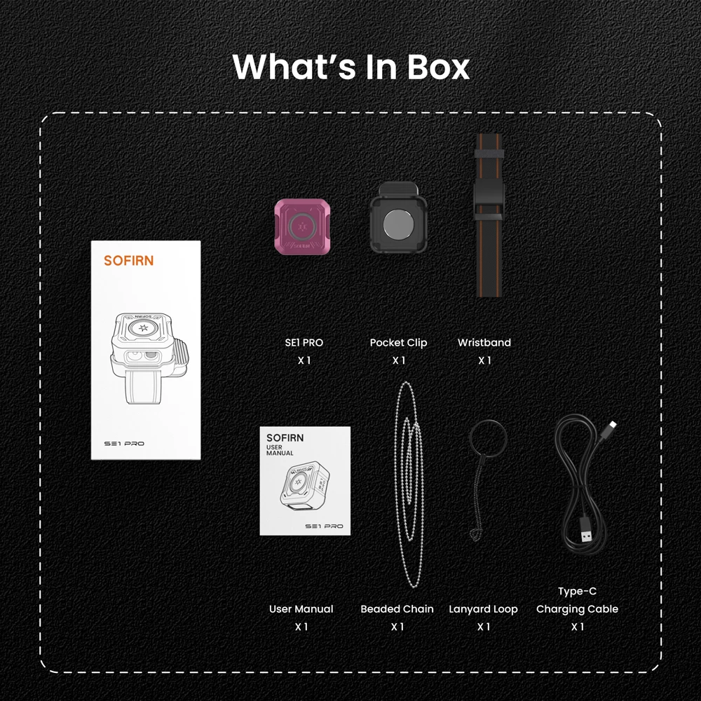 SOFIRN SE1 PRO EDC Keychain Flashlight RGB LED High CRI90 Magnetic Wristband Torch Type-C Rechargeable Portable Warning Light image 3