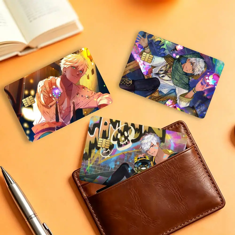 Game Peripheral O-obey Me Mammon Matte Card Stickers For Credit Cards Debit Cards And Transit Cards 4Pcs