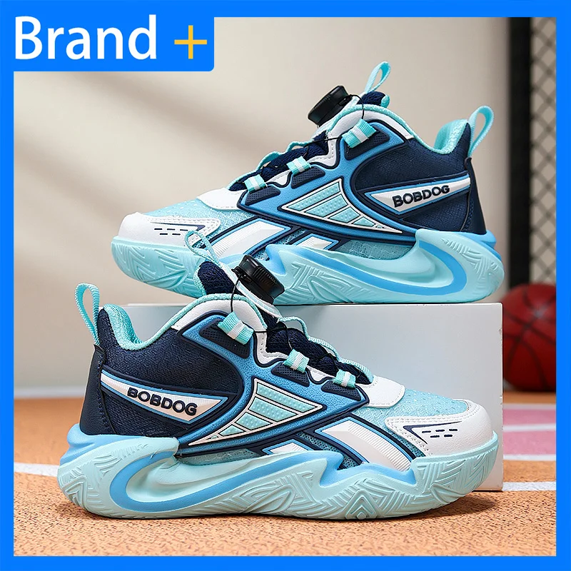 

Children Basketball Shoes 2026 New Fashion Casual Anti Slip Wear-resistant Flat School Sneakers Mesh Breathable Running Shoes
