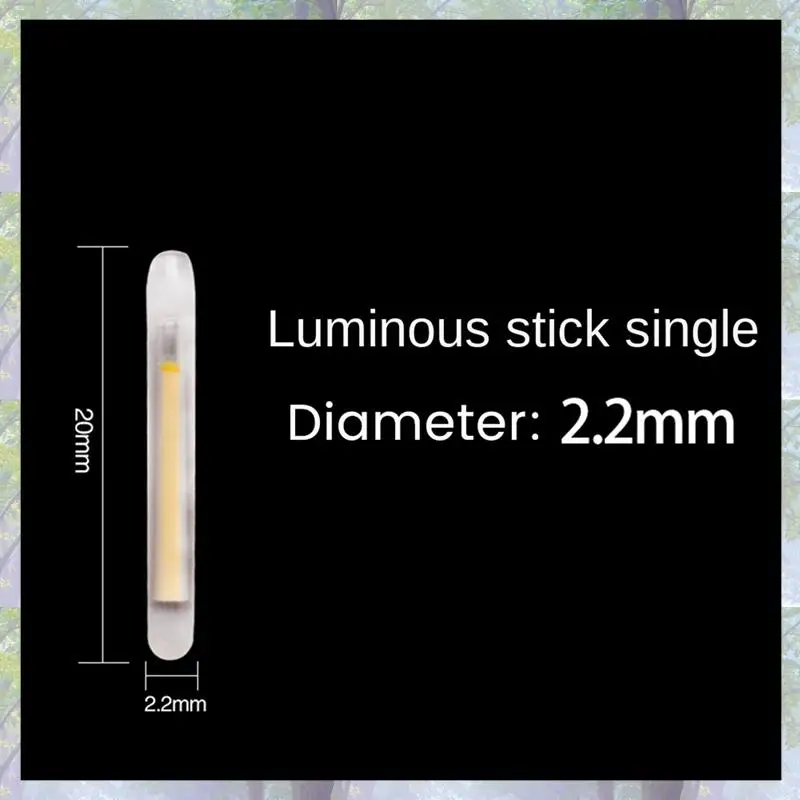 New Arrival 400PCS Fishing Float Light Stick Fluorescent Lightstick LED Fluorescent Dark Glow Sticks Fishing Float Accessories 2