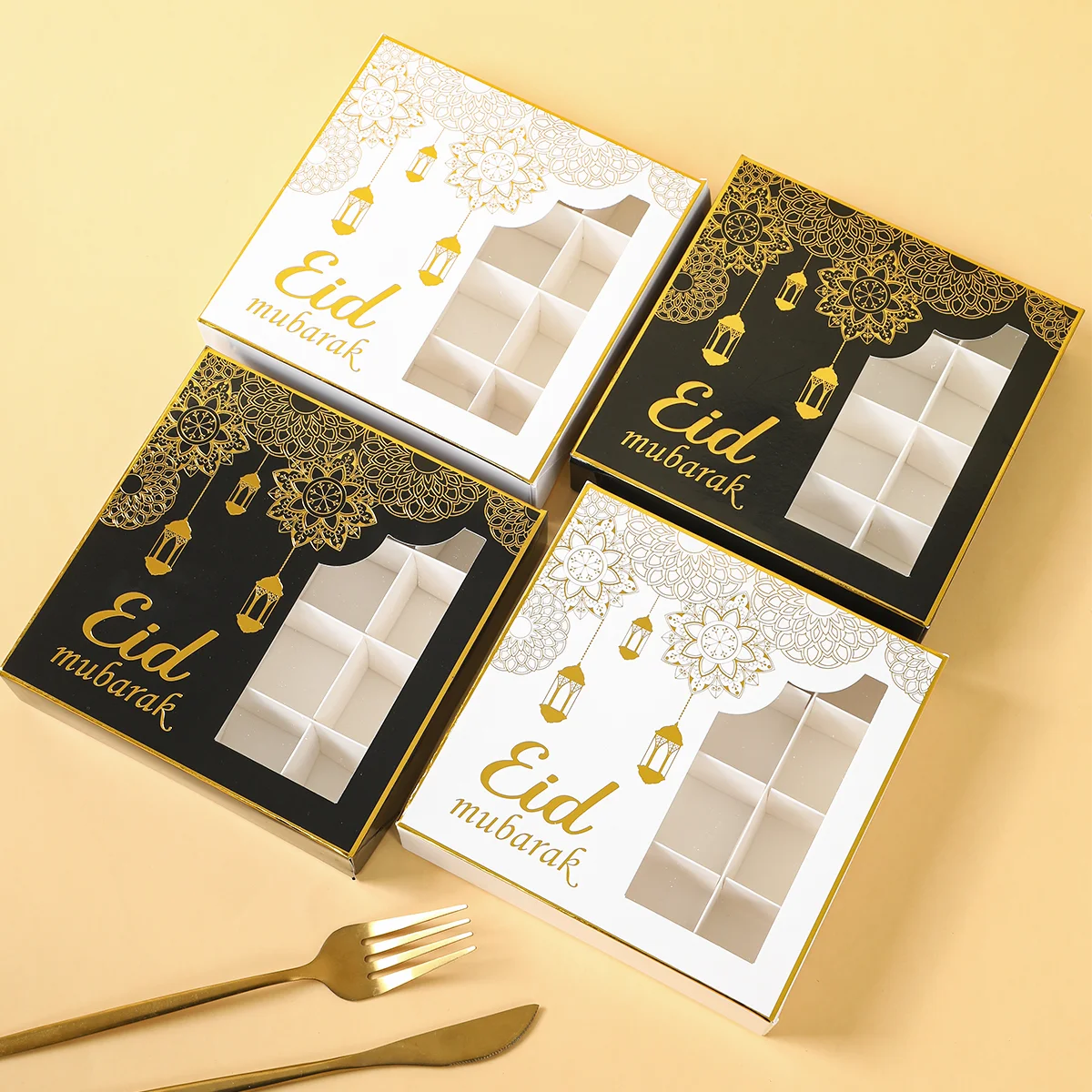 EID Mubarak Decor Candy Box Ramadan Decoration 2025 for kid Packaging Box Ramadan Kareem Islamic Muslim Party Eid Al Adha Gifts