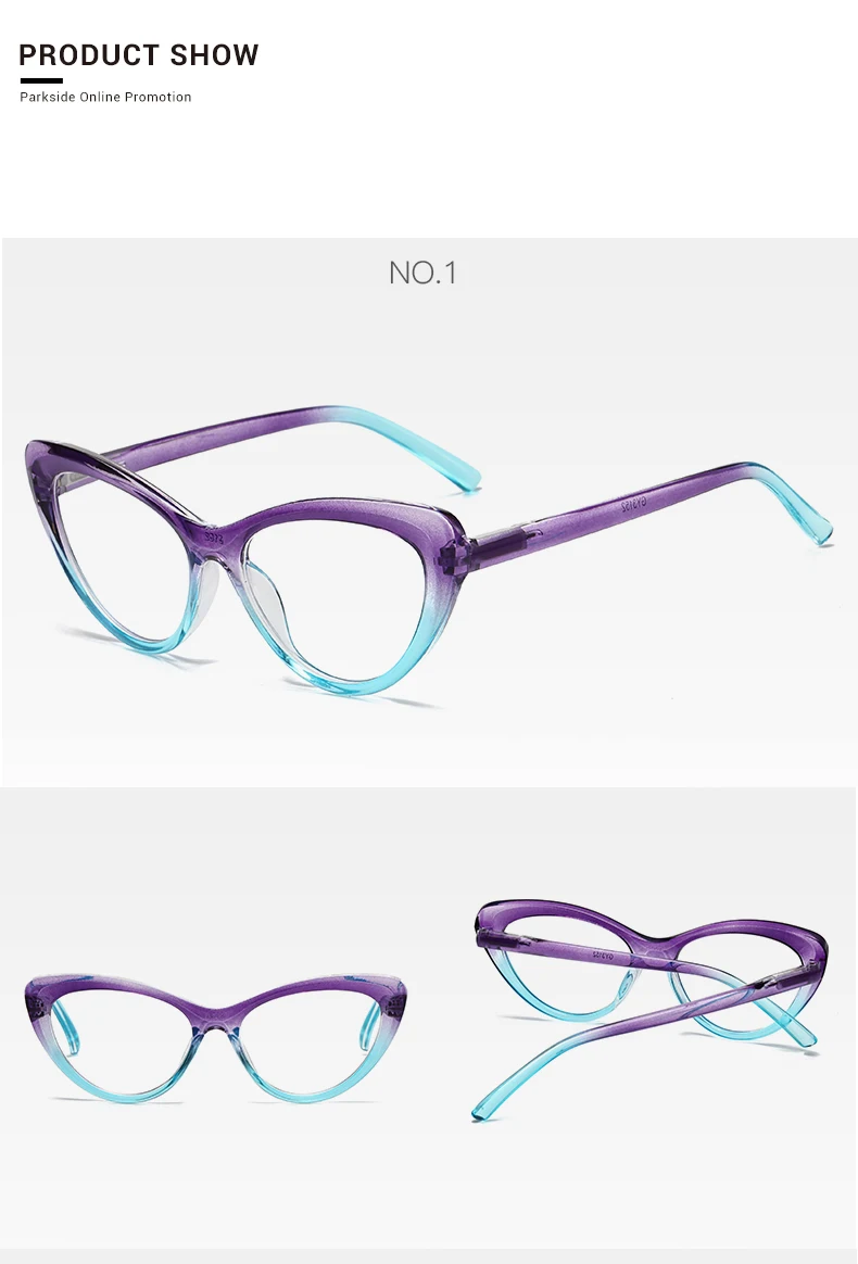 2024 Schmetterling Presbyopie Frauen Brille lila grün Katzenauge Lesebrille Rahmen blaues Licht blockierende Lesebrille für Männer – Detail 8