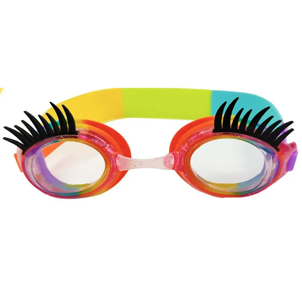 Eyelash Childrens Swimming Goggles Anti Fog Waterproof Eyelash Glasses Colorful HD Swimming Goggles Swimming Pool