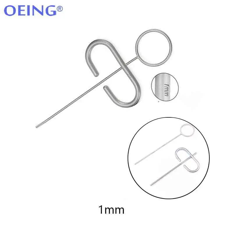 Dental MTA Inserter aplicador, coletor de implante ósseo, enxerto em pó, seringa transportadora, cotovelo reto, 0.8mm, 1.0mm, 1.2mm, 1.8mm, 1