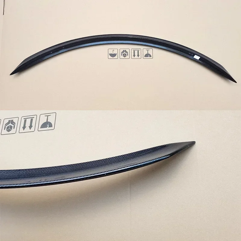 New！ Type V Carbon Spoiler for Benz W205 C260 C43 C63 Coupe AMG Rear Ducktail Wing C-class 4 2 Door Trunk Accessories