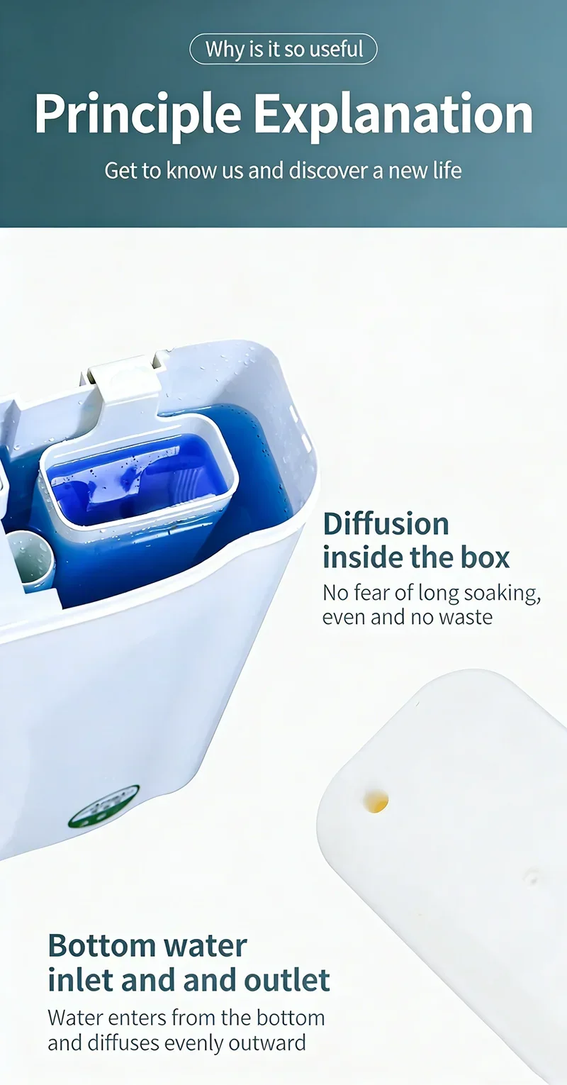 Silikon-Toilettentank-Tablettenhalter Vielseitiger WC-Reiniger und Geruchsneutralisierer zum Aufhängen – Detail 15