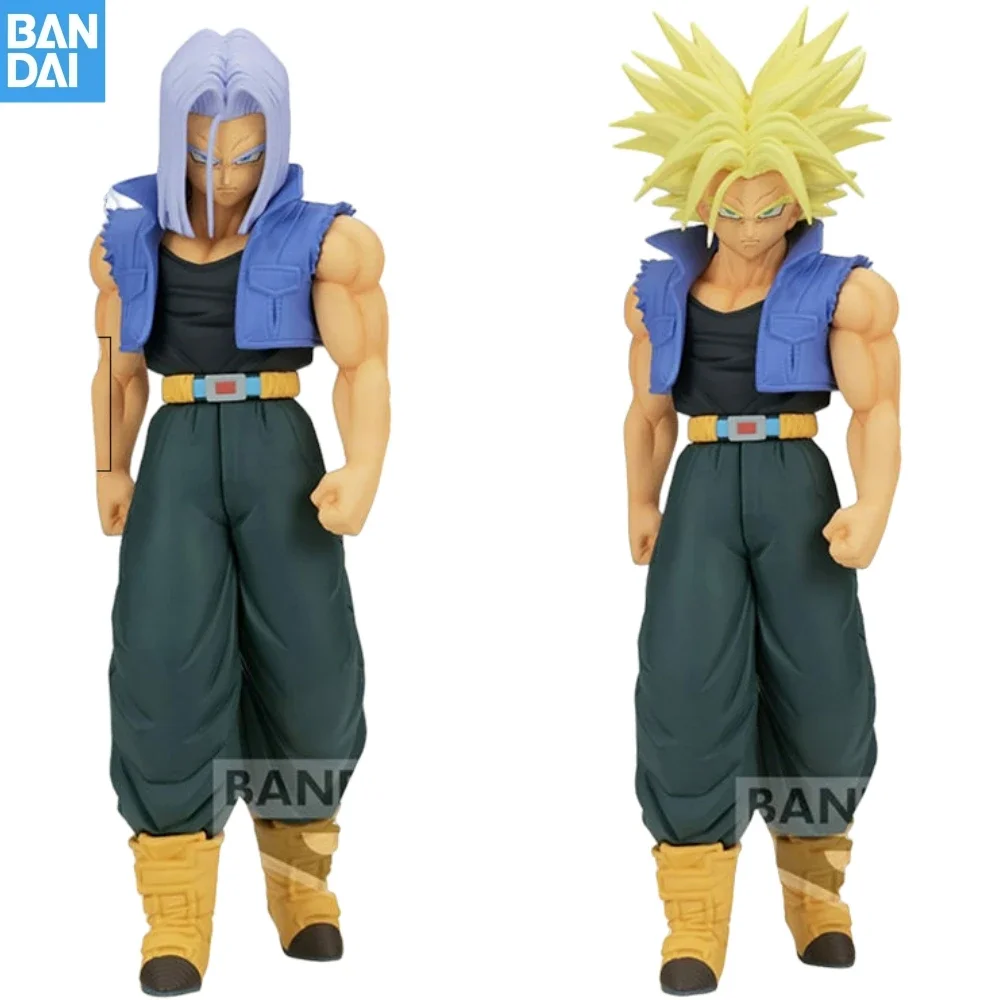 

Bandai Original Anime Dragon Ball Genuine Banpresto Z Super Saiyan Future 20cm Tranks Out 11 Figurine Collection Model Toys Gift