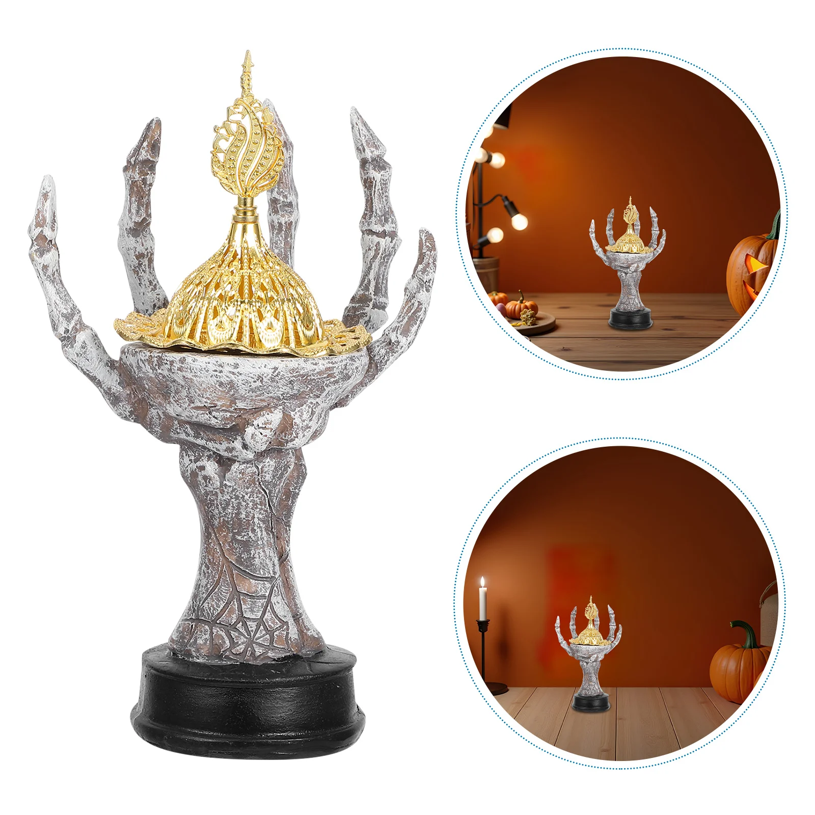 

Ghost Claw Incense Burner Office Decor Halloween Bedroom Decoration Aromatherapy