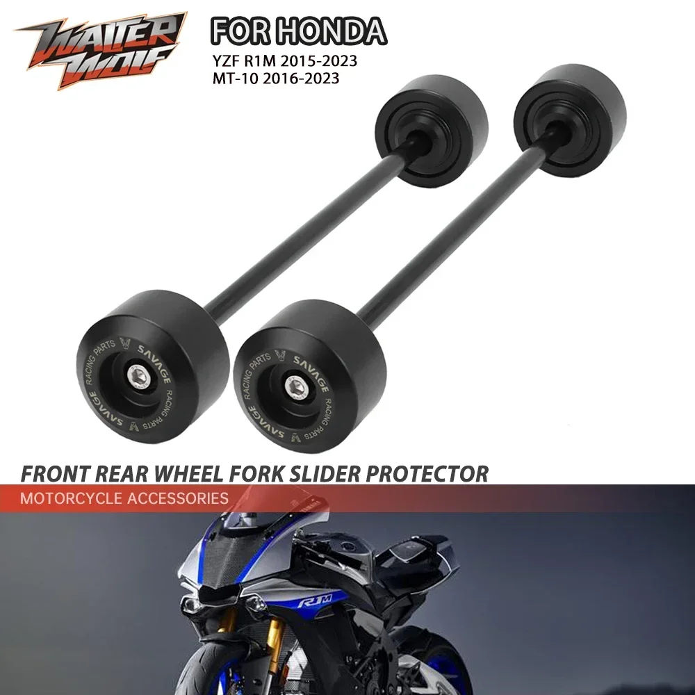 

Front Rear Wheel Fork Slider Swingarm Protector For YAMAHA YZF R1 R1M R1S FZ10 MT10 2015-2024 2016 2023 Motorcycle Accessories