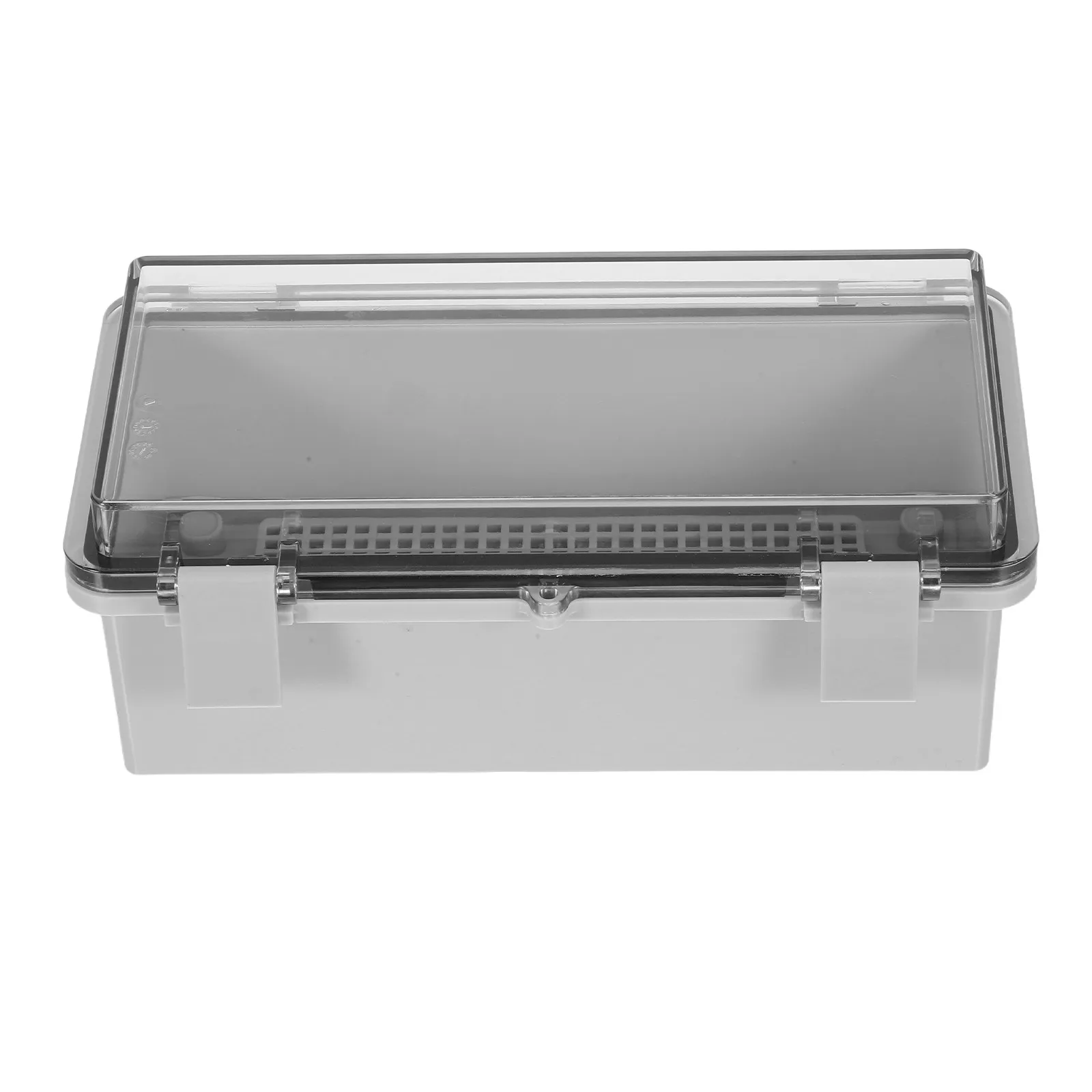Outdoor Waterproof Junction Box 19.9x9.9cm Weatherproof Electrical Enclosure Flip Cover Cable Management for Garden Lighting