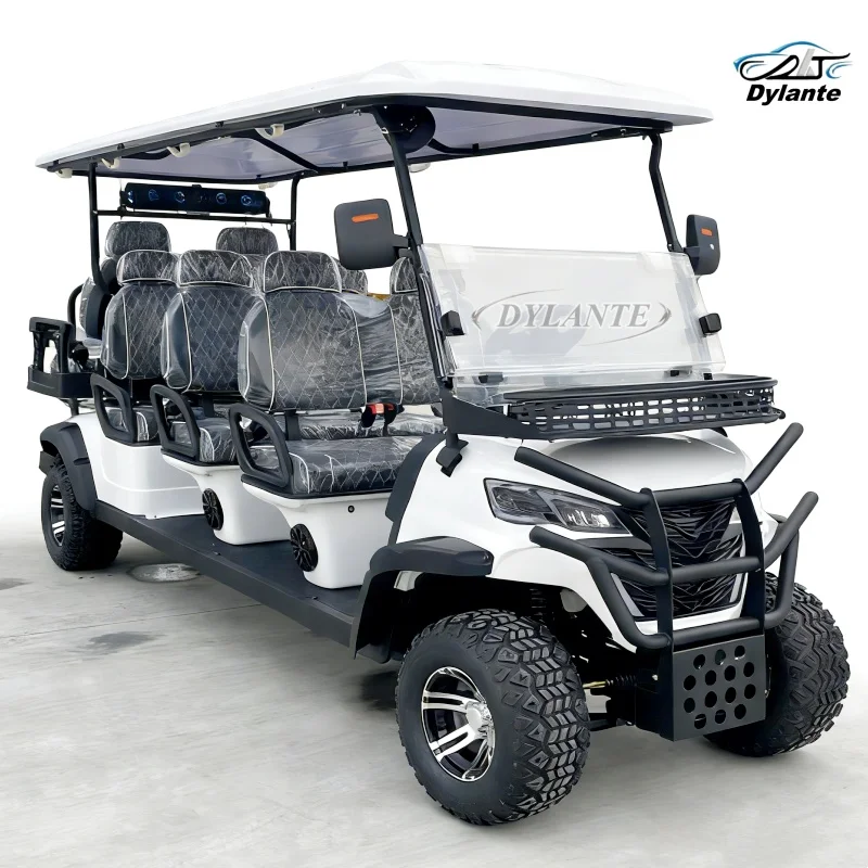 

Высококачественный 72В литиевый аккумуляторный электромобиль для гольфа на солнечной энергии, 6-местный, 5000Вт, внедорожный, разрешенный для дорог общего пользования
