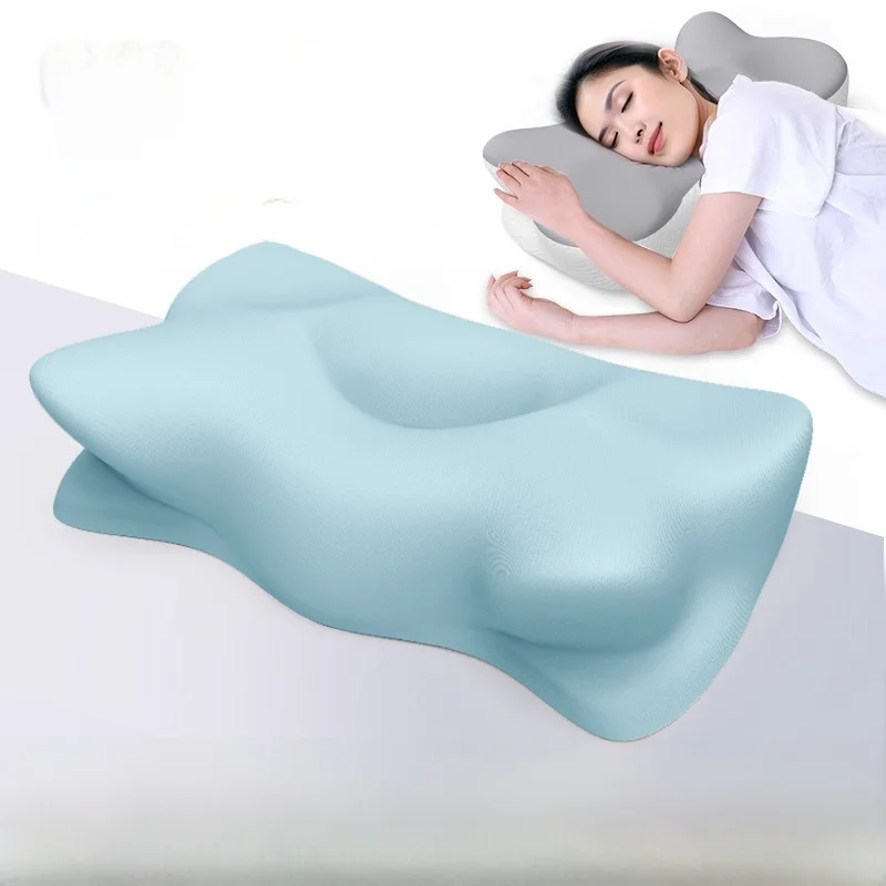 

Подушка для шеи из пены с эффектом памяти, корректор осанки, особо мягкая и жесткая, двойного назначения, не деформируется, с медленным восстановлением формы, для поддержки шеи