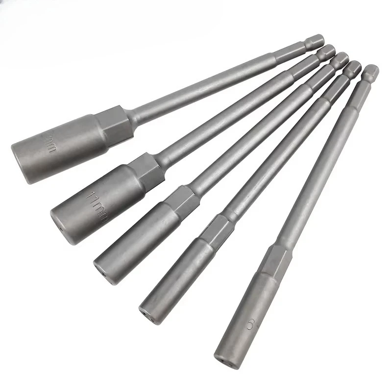

Lengthen Deepen Hexagon Nut Driver Drill Bit Adapter Impact Socket Adapter for Power Tools