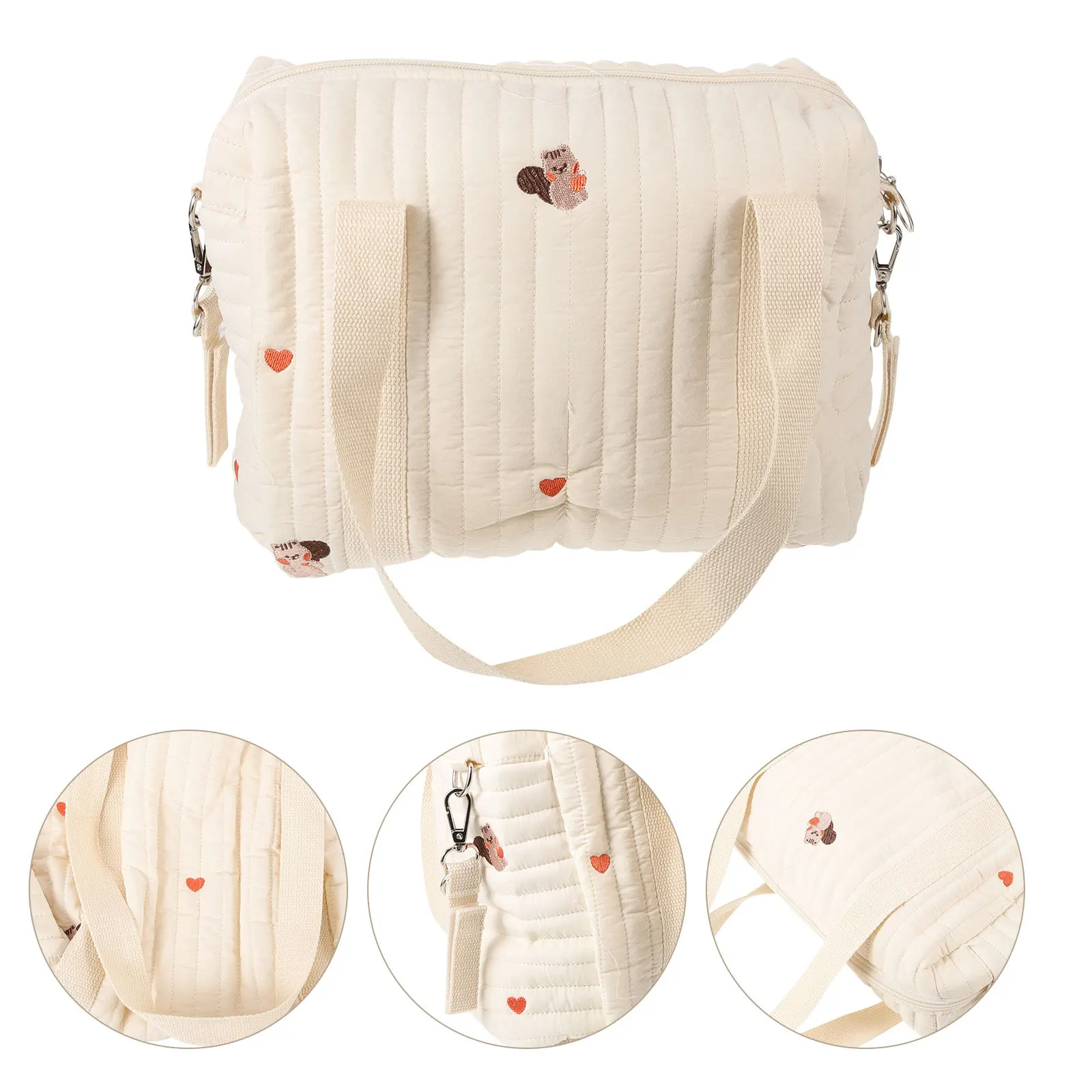 

Легкая хлопковая сумка-тоут для путешествий, портативная сумка для хранения подгузников, подвесная сумка-органайзер для детских подгузников для использования на открытом воздухе