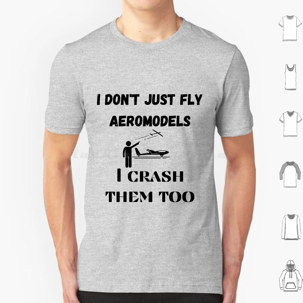 No puedo volar aeromodelos, creo demasiado, camiseta de algodón para hombres y mujeres, modelo estampado DIY, avión, Hobby Sky Free