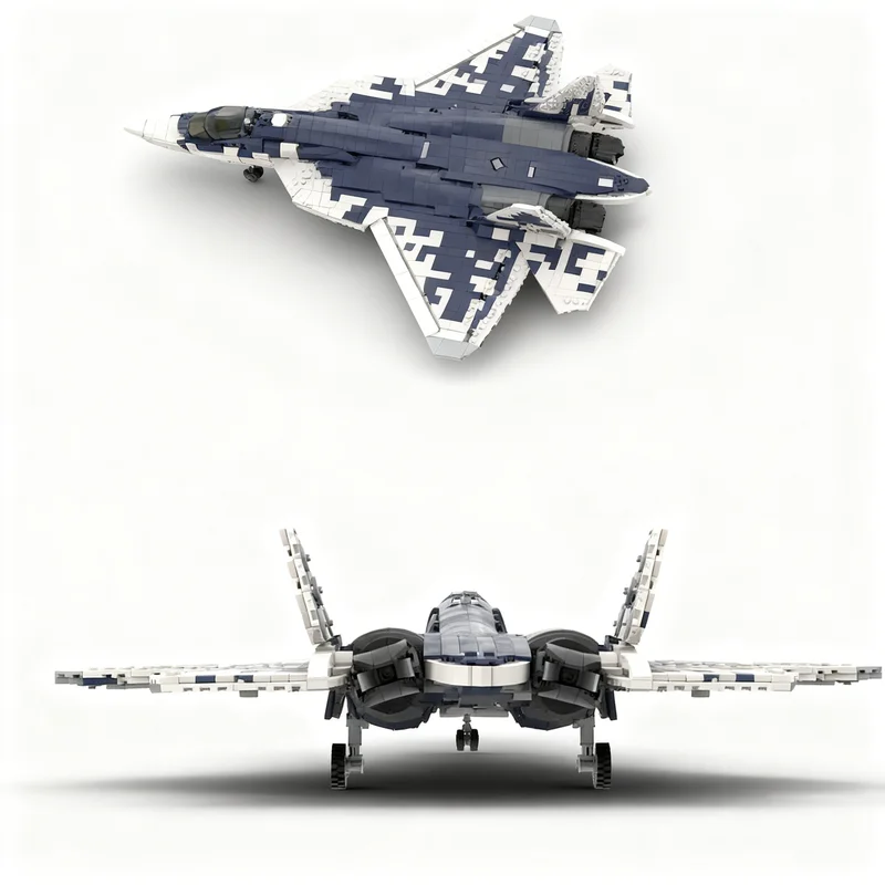 ตัวต่อ MOC Creator Expert Sukhoi SU Felon 1 จำนวน 1939 ชิ้น ขนาด 1/5 ของเล่นตัวต่อแบบประกอบเอง ไอเดียของขวัญคริสต์มาส