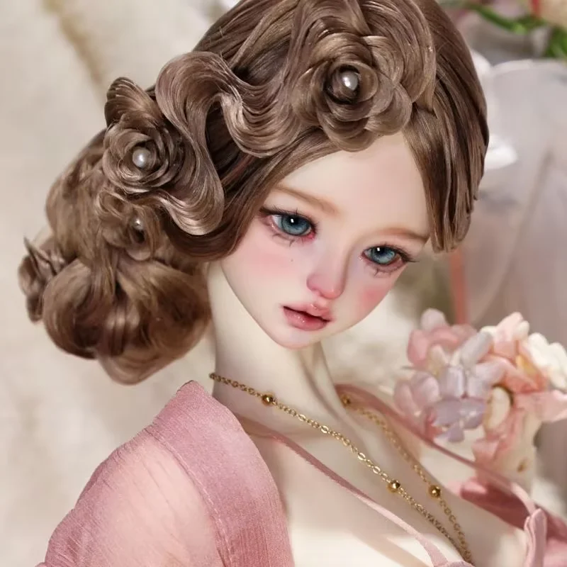 Neue SD-BJD-Puppe 1/4 Linglan Schönes Mädchen Hochwertiges Harzspielzeug Geschenkpuppen im Angebot Künstlich platziertes Make-up