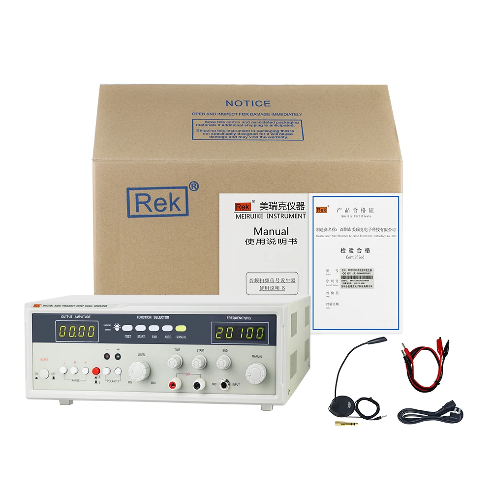 RK1316BL audio frequency sweep signal generator positive and negative pole detection instrument with polarity testable speaker