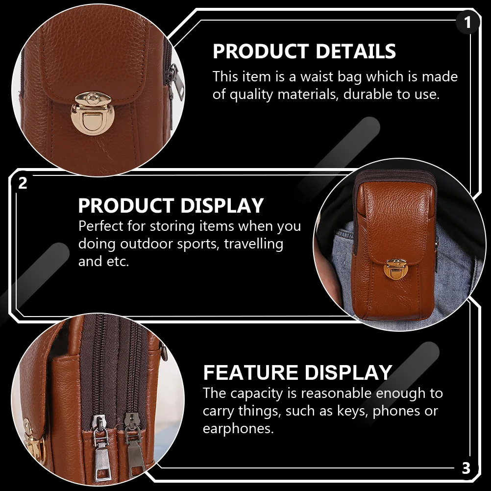 Cowhide Waist Bag P… - image