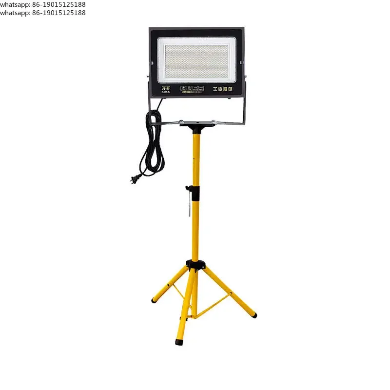 2026  Mobile Portable LED Work Light Waterproof Floor Tripod Bracket Projection Light Outdoor Lighting Construction Site Special