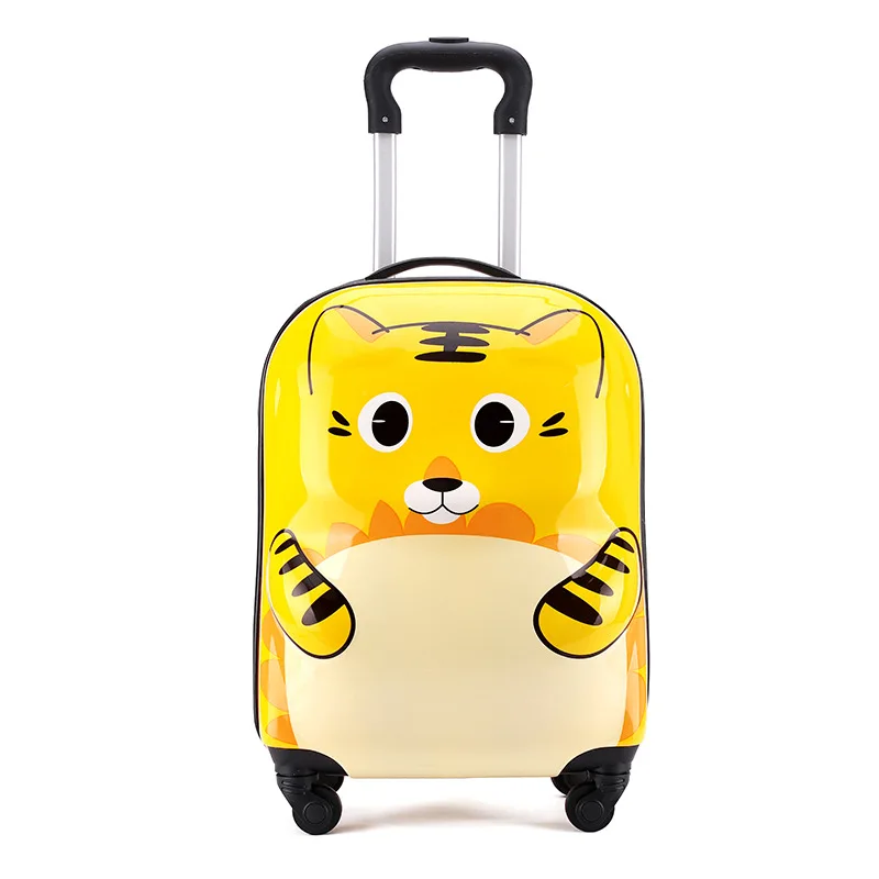 18 Inch Rolling Luggage Kids Trolley Case Wholesale Student Kindergarten Universal Wheel Code Travel Case Cartoon Suitcase