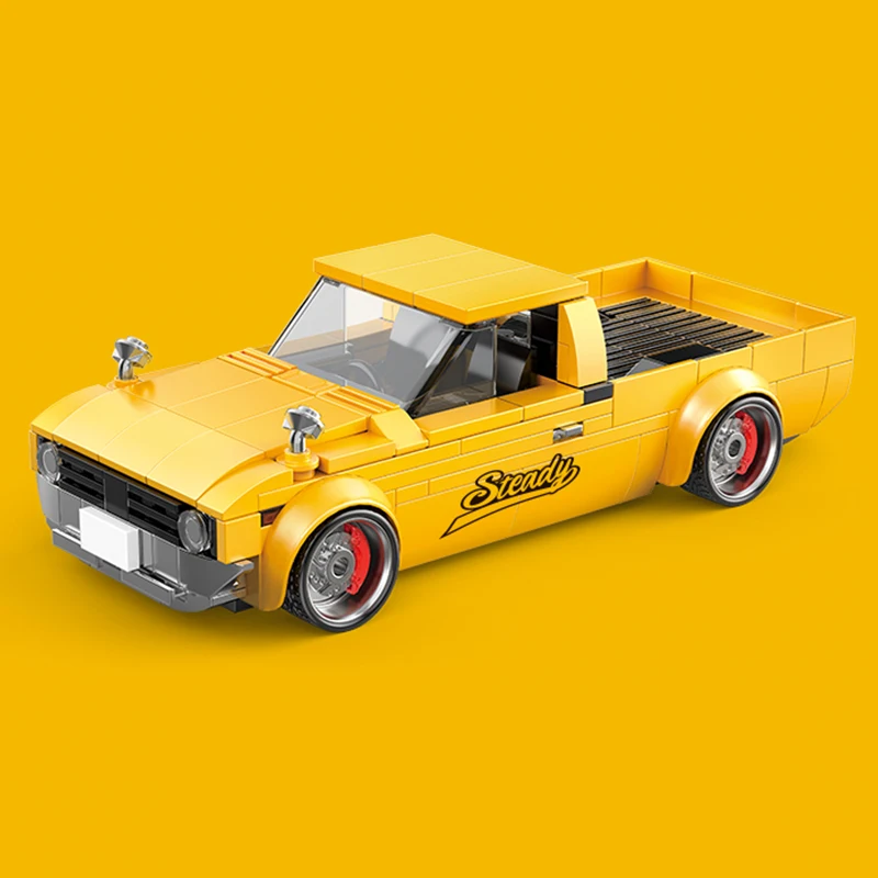 349pcs Retro Pickup Truck Building Blocks Technical Toroue Titans Freedom Cruiser Car Vehicle With Container Bricks Toys Gifts