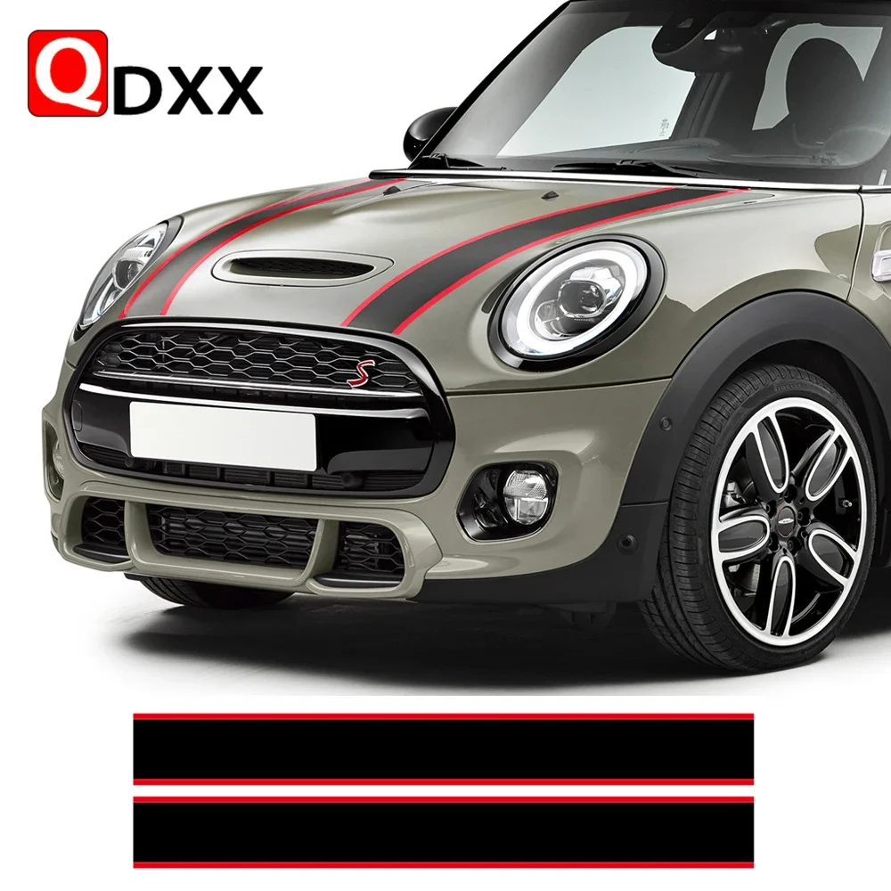 

Наклейка на капот автомобиля, крышка двигателя, раллийная линия, капот, полоса, сделай сам, наклейка для MINI Cooper R55 R56 R57 R58 R59 R60 R50 R52 R53 F54 F55 F60