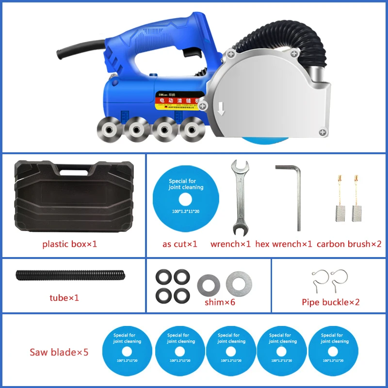 9000r/min Electric Seam Cleaning Machine Beauty Seam Construction Tool Dust-free Ceramic Floor Tile Gap Cleaning Slot Artifact