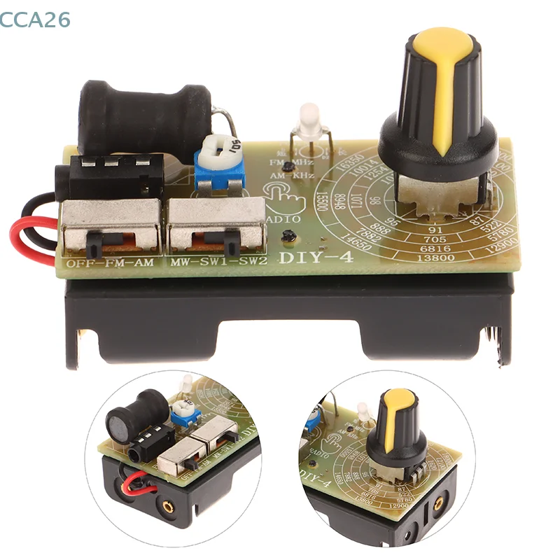 AM/FM/SW 중파 단파용 볼륨 조절 가능 헤드폰 라디오 모듈; 풀밴드 수신