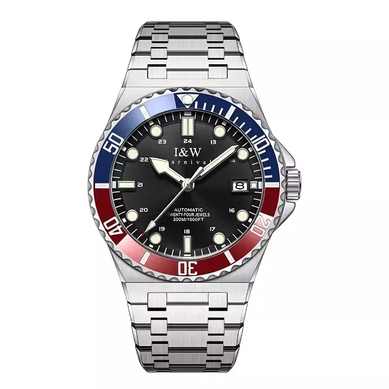 Montre CARNIVAL Brand 300m Waterproof Mechanical Watch for Man Luxury Automatic NH35 Movement Mens Sports Wristwatches Men Reloj - view 5