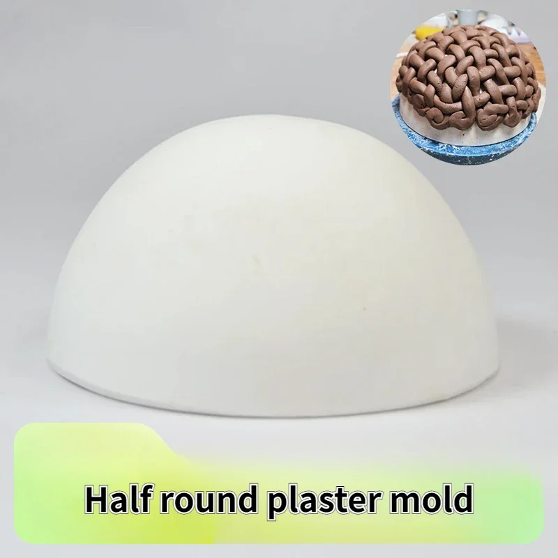

Semi-round Plaster Clay Mold Can Be Reused Pottery Supplies DIY Ceramics Model Manual Round Bowl Creative Modeling Making Tools