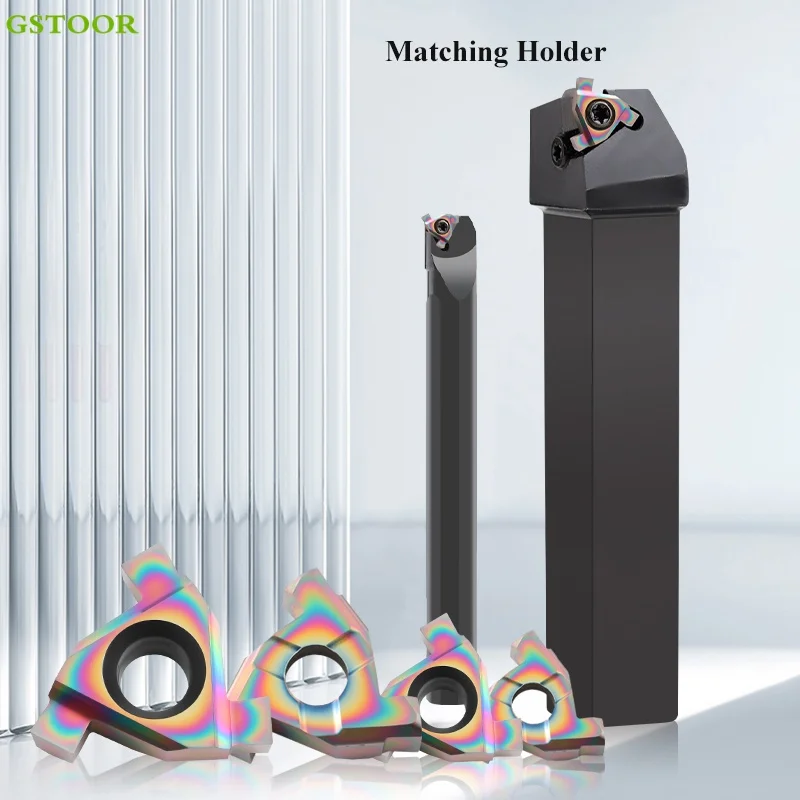 

16ER/IL 16IR/EL 0,7-3,0 GH55 Токарный инструмент для закалки стопорного кольца для обработки канавок Токарный станок с ЧПУ Твердосплавные вставки из закаленной стали