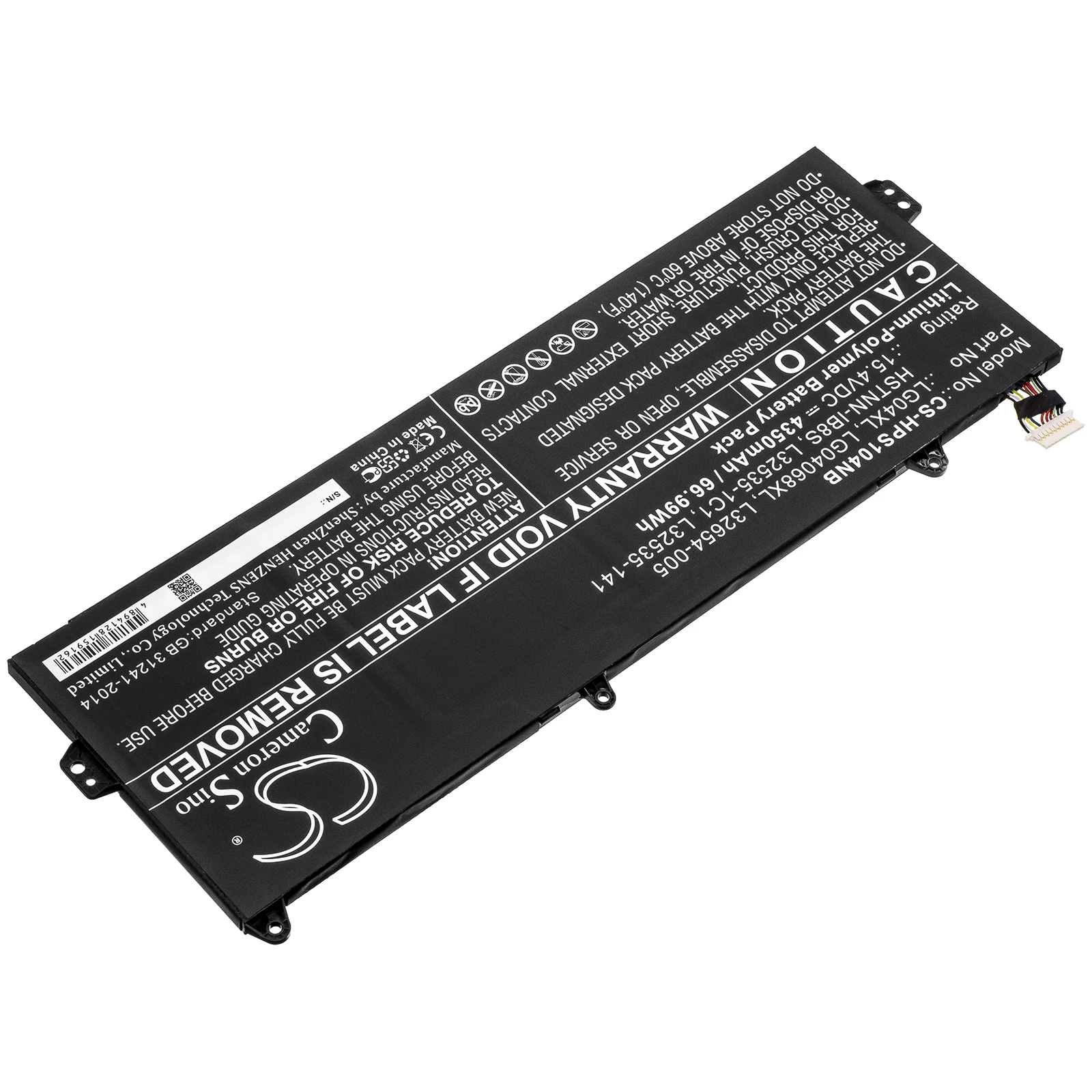 CS 4350mAh/66.99Wh battery for HP Pavilion 15-cs1001la,Pavilion 15-cs1002la,15-CS1004NA,L32654-005,LG04068XL,LG04XL