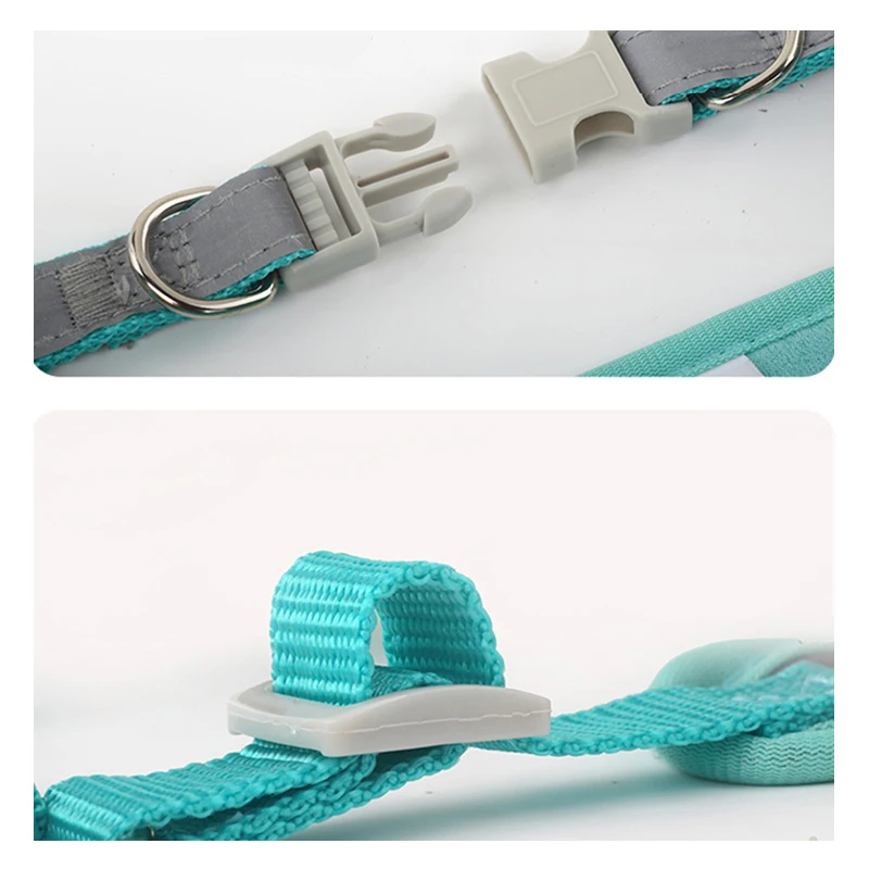 Pet Suede Chest Harness Vest Dog Strap Reflective Leash Retractable For Small Light And Convenientn image 6