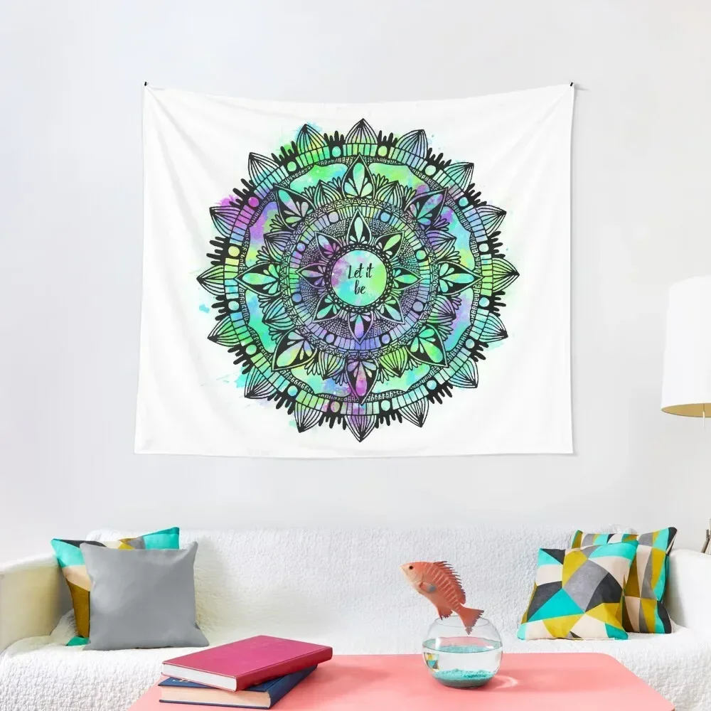 

Let It Be Mandala Tapestry Room Decor Cute Wall Coverings Aesthetic Home Decor Decor Home Tapestry