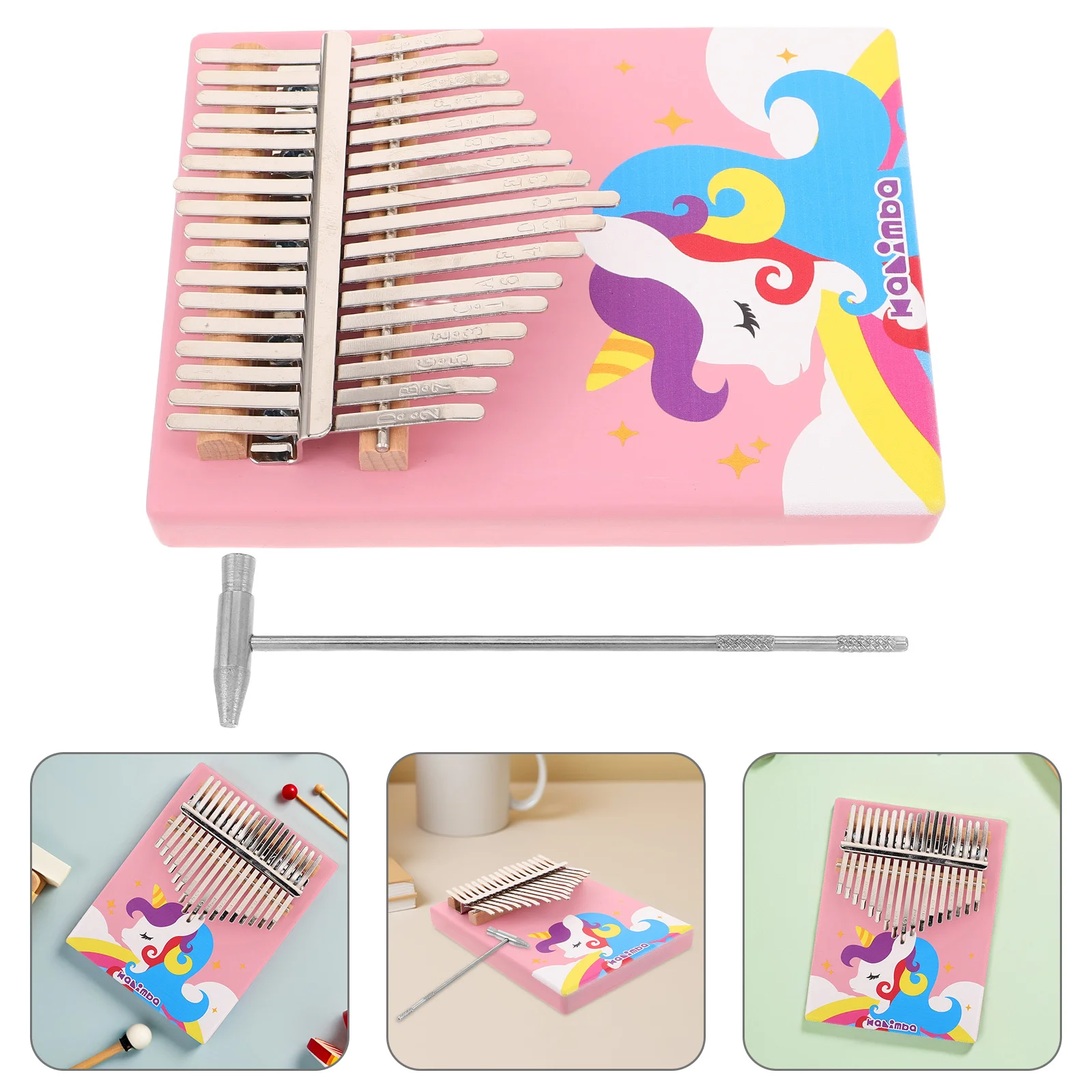 

Finger Thumb Piano Musical Instrument Kalimba Wood Mini Beginner Beginners